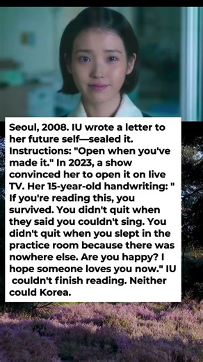 The Letter IU Wrote to Her Future Self at 15 Was Opened on National TV and Nobody Was Ready
