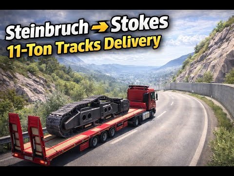 Euro Truck Simulator 2 | Morning Ride with BGM | 11-Ton Load to Zurich | Steinbruch to Stokes