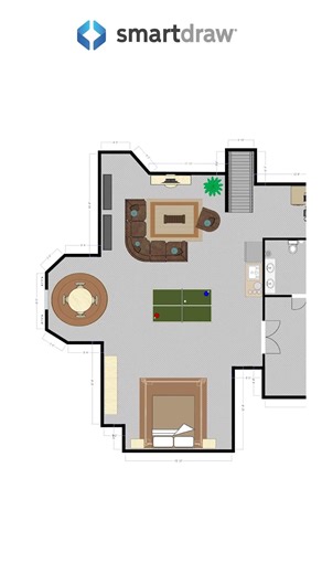 Basement Floor Plan ADU #basementremodel #adu #homedesign