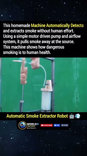 Automatic Smoke Extractor Robot #Engineering #Innovation #SmartMachine #SmokeExtractor #TechShorts