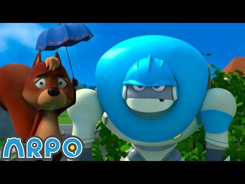 Arpo and The Silly Squirrel | ARPO | Educational Kids Videos | Moonbug Kids
