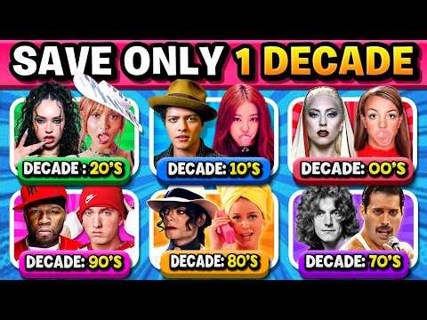 Save One Song: 6 Songs Per Decade 🎶Legendary Songs✨ | Music Quiz 2026