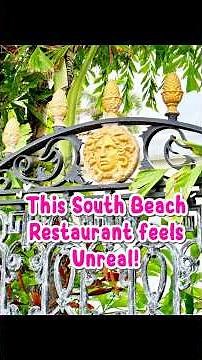 Most Beautiful South Beach Restaurant? Gianni’s at the Former Versace Mansion is a must #southbeach