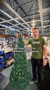 🎄 Kuinka nopeasti joulukuusen voi kasata? 🎄 Tämän joulun uutuus Finnlumorin PopUp -joulukuusi tekee joulukodin koristelusta vaivatonta ja näyttävää. Ja vain hetkessä! Tämä kompakti kuusi tuo joulun vaikkapa mökille tai työpaikalle. 👉 Kommentoi onko tää sun mielestä hitti vai huti? #Joulukuusi #PopUpKuusi #Joulukoti #KodinSisustus #Veke | Veke.fi