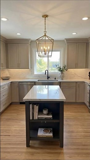 Before & After Kitchen Renovation Transformation 😍 Clean, Modern #beforeafter #home #renovation