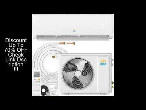 Mini Split Ac/Heating System - 12000 BTU Ductless Mini Split Air Conditioner with Heat Pump, 19 SEER