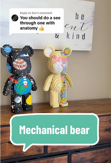 Replying to @Sov the mechanical bear is “inside!” #brickbear #buildingset #brickbuildingset #bricks #bearbuildingblocks