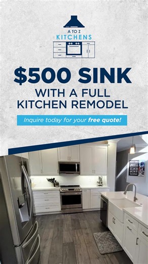 Let our experienced team design, build, and install your custom kitchens, bathrooms, and home renovations with quality craftsmanship you can count on. Inquire today for your free quote! | A to Z Kitchens