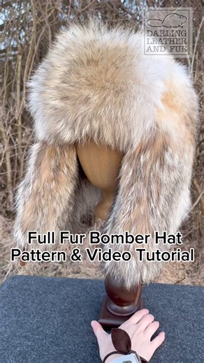 6.9K views · 102 reactions | Full Fur Bomber Hat PDF Pattern & Video...