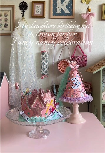 DIY Birthday Hat and Crown for Fancy Nancy Party