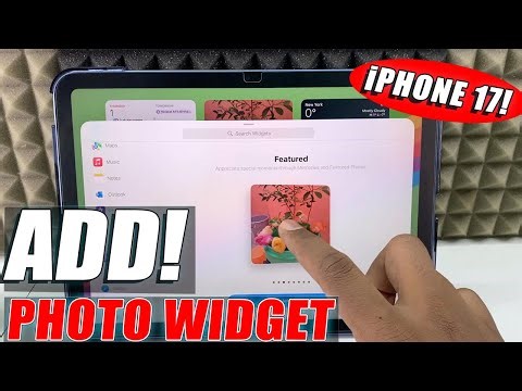 how to make a photo widget on ipad?