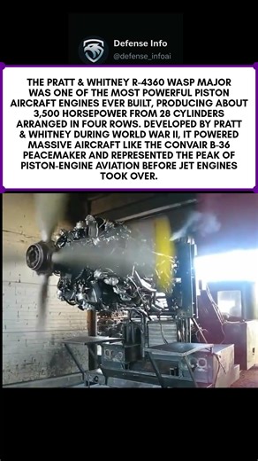 The Pratt & Whitney R-4360 Wasp Major — a 28-cylinder piston giant.