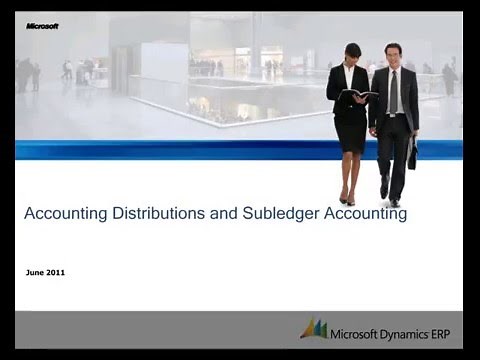 Microsoft Dynamics AX: Accounting distributions and Subledger accounting