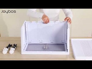 Joybos® Stackable Storage Bins with Lids and Doors