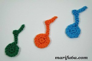 36K views · 511 reactions | Crochet Musical Note Applique | Crochet&Knitting by marifu6a | Facebook