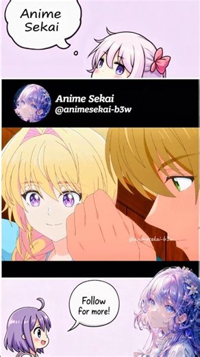 He has a crush on his senpai 😘 | #animeedit #senpai #romace #shorts