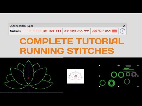 Running stitches tutorial episode 1 Wilcom e42