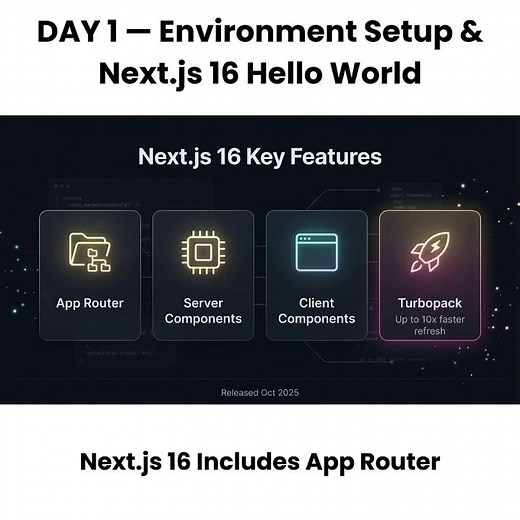 Build a Full-Stack Website from Scratch 🚀 | Day 1: Next.js 16 Basics
