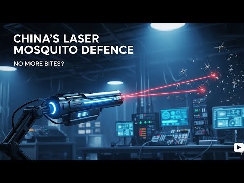 China's laser-powered air defence system for mosquitoes.