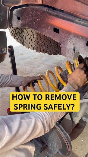How to Remove Car Suspension Spring Properly (Safe Method) how to remove car shook spring properly