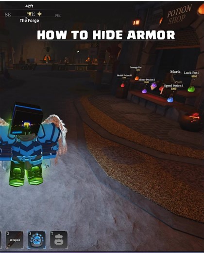 how to hide armor in the forge roblox #theforge #roblox | The Forge info tips&trick