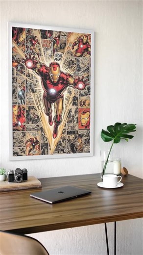 Iron Man Poster Marvel | Tony Stark Superhero Wall Art | Comic Style Aesthetic Print | Marvel Room Decor - Etsy