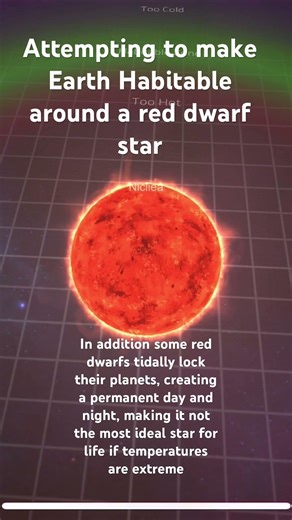 What if earth orbited a red dwarf star? #whatif #astronomy #space #earth #simulator #simulation