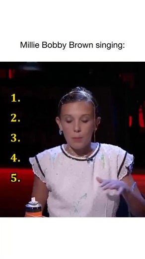 Pop Music on Instagram: "Millie Bobby Brown is best known as Eleven from Stranger Things, but she can also sing and rap. Before she became super famous, she posted videos online of herself performing songs, and fans loved her confidence and energy. Her singing is simple and natural, and she mostly sings for fun rather than as a full-time music career. What made her singing go viral was her “Stranger Things Recap Rap”, where she rapped the story of the show on The Tonight Show. It showed her play