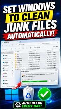 Set Windows to Clean Junk Files Automatically