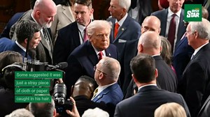 Trump wig rumor swirls after SOTU tag