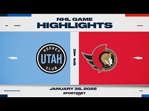 NHL Highlights | Utah HC vs. Senators - January 26, 2025