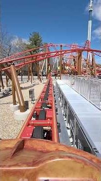 My FIRST Ride on Quantum Accelerator! ⚙️ #sixflagsnewengland #rollercoaster #amusementpark