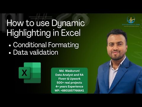 Master Excel Dynamic Highlighting: Conditional Formatting + Data Validation List