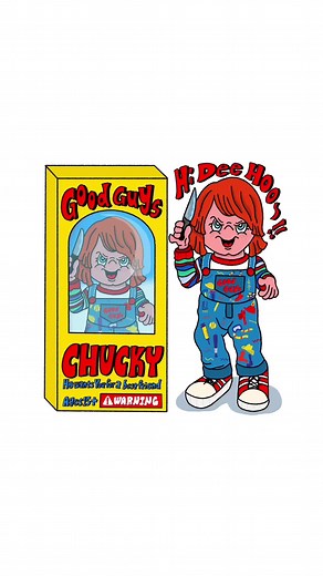 アメリカ雑貨の魅力を描いた壁紙イラスト