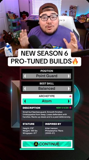 2.8K views · 228 reactions | NEW Pro-Tuned builds for Season 6 in NBA 2K25  #nba2k #nba2k25 #2k25 #2kcommunity #gaming #2kbuild | Lumpia Doncic | Facebook