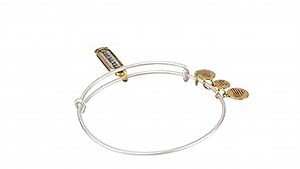 Watch Alex and Ani Womens Strength EWB Bangle Bracelet, Two Tone, Expandable on Amazon Live