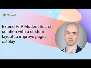 Extend PnP Modern Search solution with a custom layout to improve pages display
