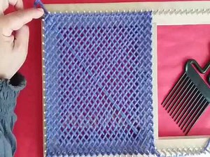 Curso Express de Tejido en Telar de bastidor Cuadrado y sus secretos. Tutorial