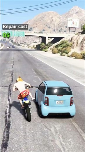 GTA 5 Motorcycle Accident 😬 | Car vs Bike Chaos #gta #gtaonlineheists #biketypes #bikestunt