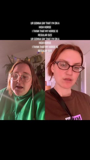 Duet with @whereismuna: Aspen Sprout & Mylie Moore's Regular Sized Horse