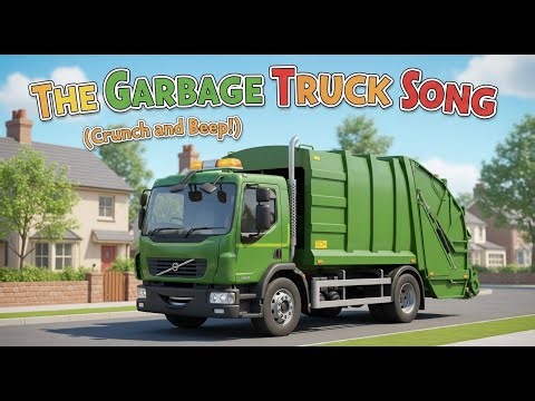 The Garbage Truck Song (Crunch and Beep!) | Vehicle Songs for Kids #garbagetruck #garbagetruckvideos