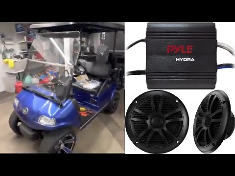 Upgrading the speakers on Evolution Golf Cart