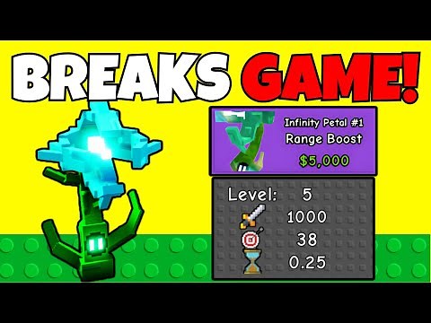 The INFINITY PETAL SHOWCASE In Garden Tower Defense!