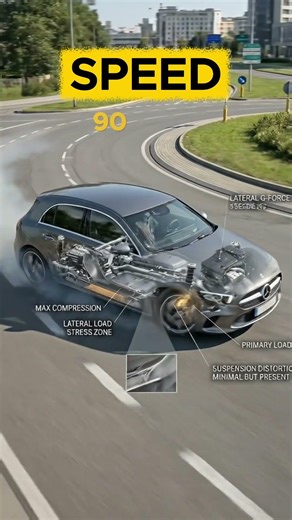 What Speed Would A Mercedes Skid In A Roundabout?