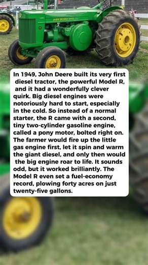 The 1949 John Deere That Used a Little Gas Engine Just to Wake Up Its Big Diesel