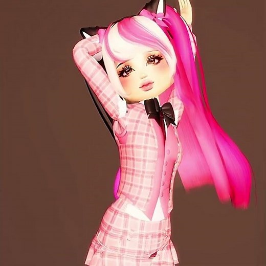 Princess and Levi in Dress To Impress 🩷🖤🐑🦈