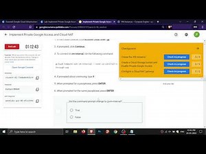 Implement Private Google Access and Cloud NAT | Google Cloud | Qwiklabs