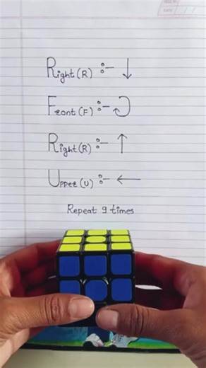 Viral video cube scramble to solve
