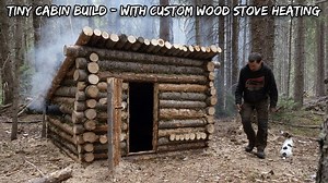 Dugout in the forest. There's a wood stove in the dugout#survival #adventure #wilderness #camping #bushcraftcamping​ #logcabin #cabin | Mountain Cabins