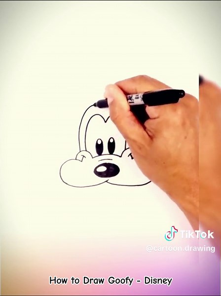 Step-by-Step Guide on Drawing Goofy | Disney Cartoon Tutorial